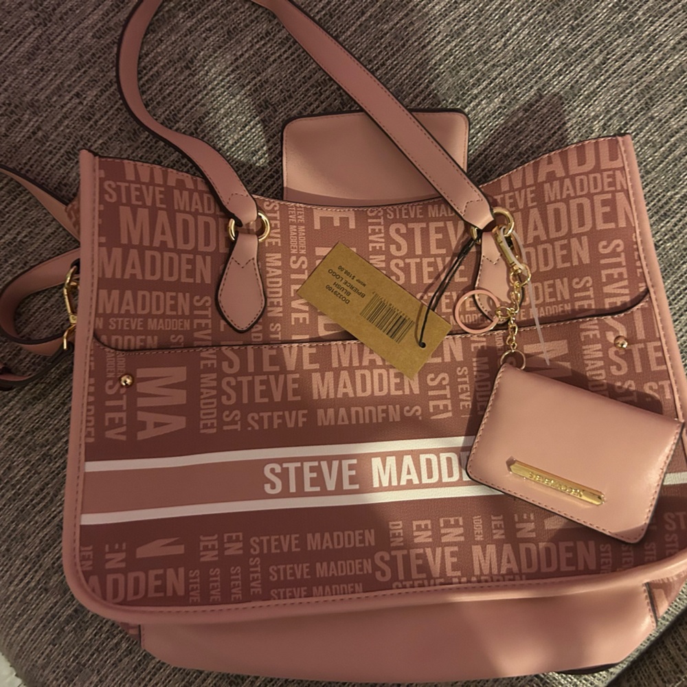 Steve Madden BPierce Logo Bag with Interior Crossbody Pouch